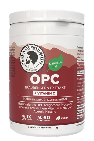 OPC Traubenkernextrakt Kapseln mit natürlichem Vitamin C