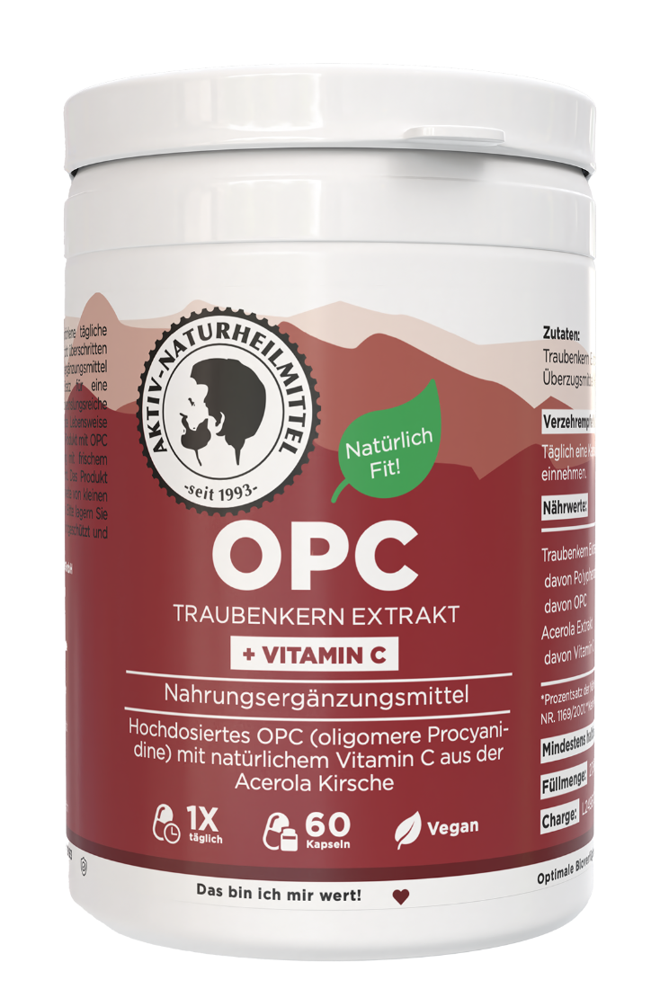 OPC Traubenkernextrakt Kapseln mit natürlichem Vitamin C